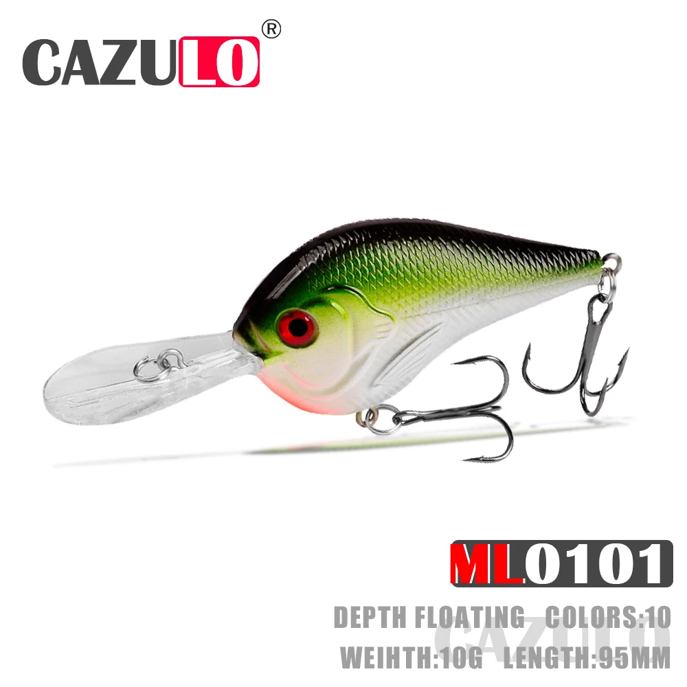Crankbait Fishing Accessories Lure Weights 10g 95mm Isca Artificial Floating Pesca Accesorios Mar Bait Wobblers Blackfish Leurre
Crankbait Fishing Accessories Lure Weights 10g 95mm Isca Artificial Floating Pesca Accesorios Mar Bait Wobblers Blackfish Leurre