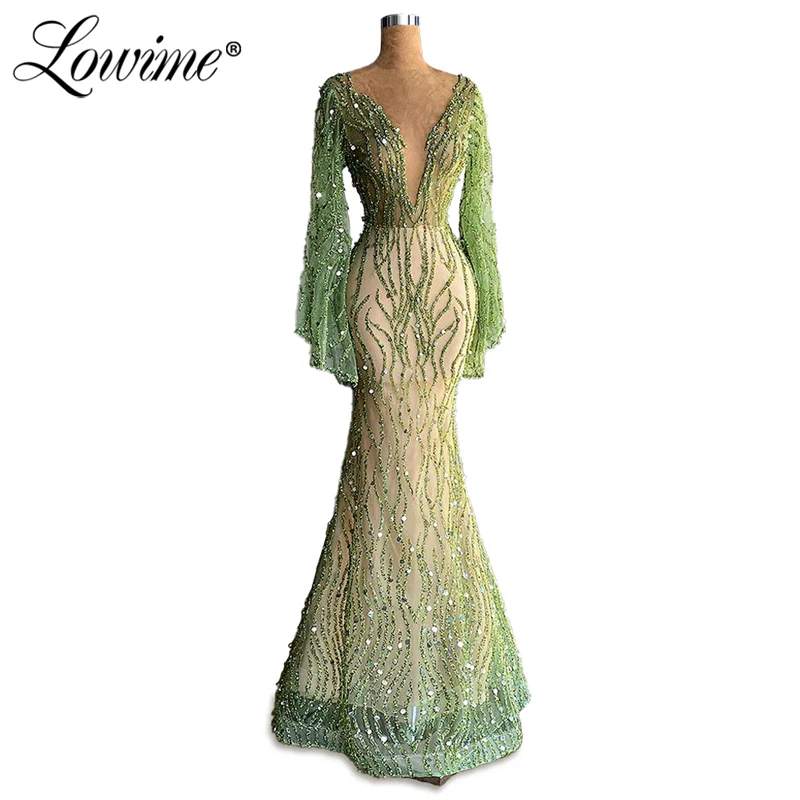 Custom Made Beaded Long Sleeves Mermaid Evening Dresses V Neck Dubai Formal Dress Party Gowns 2020 Muslim Prom Dresses Vestidos
Custom Made Beaded Long Sleeves Mermaid Evening Dresses V Neck Dubai Formal Dress Party Gowns 2020 Muslim Prom Dresses Vestidos