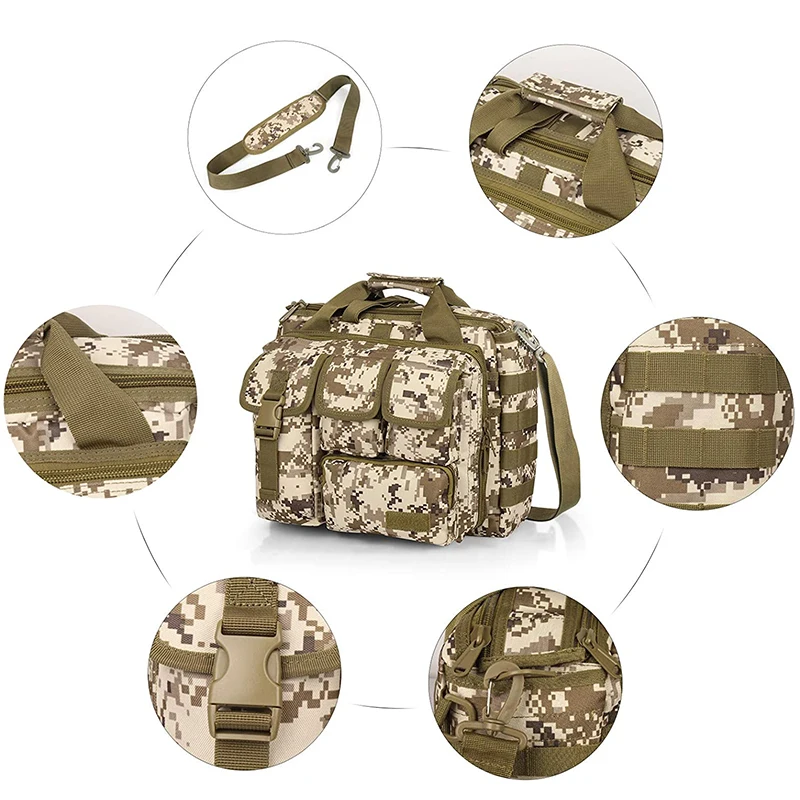 EDC Molle Tactical Gun Range Bag Pistol Shooting Duffle Cases for Firearm Storage Handguns and Ammo Gear Accessories Pouch
EDC Molle Tactical Gun Range Bag Pistol Shooting Duffle Cases for Firearm Storage Handguns and Ammo Gear Accessories Pouch