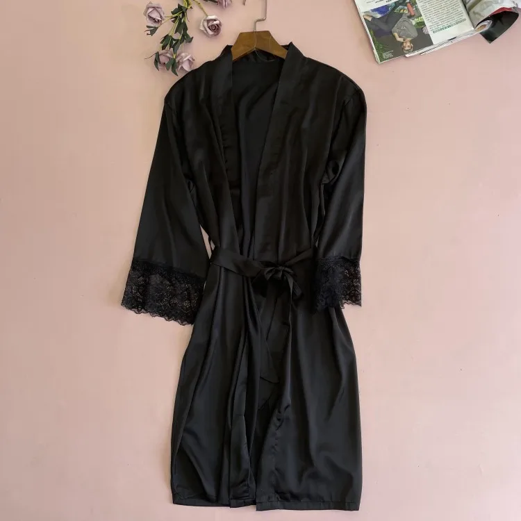 Satin Bride Bridesmaid Wedding Robe Women Sexy Nightgown Loose Kimono Bathrobe Gown Sleepwear Casual Intimate Lingerie Homewear
Satin Bride Bridesmaid Wedding Robe Women Sexy Nightgown Loose Kimono Bathrobe Gown Sleepwear Casual Intimate Lingerie Homewear