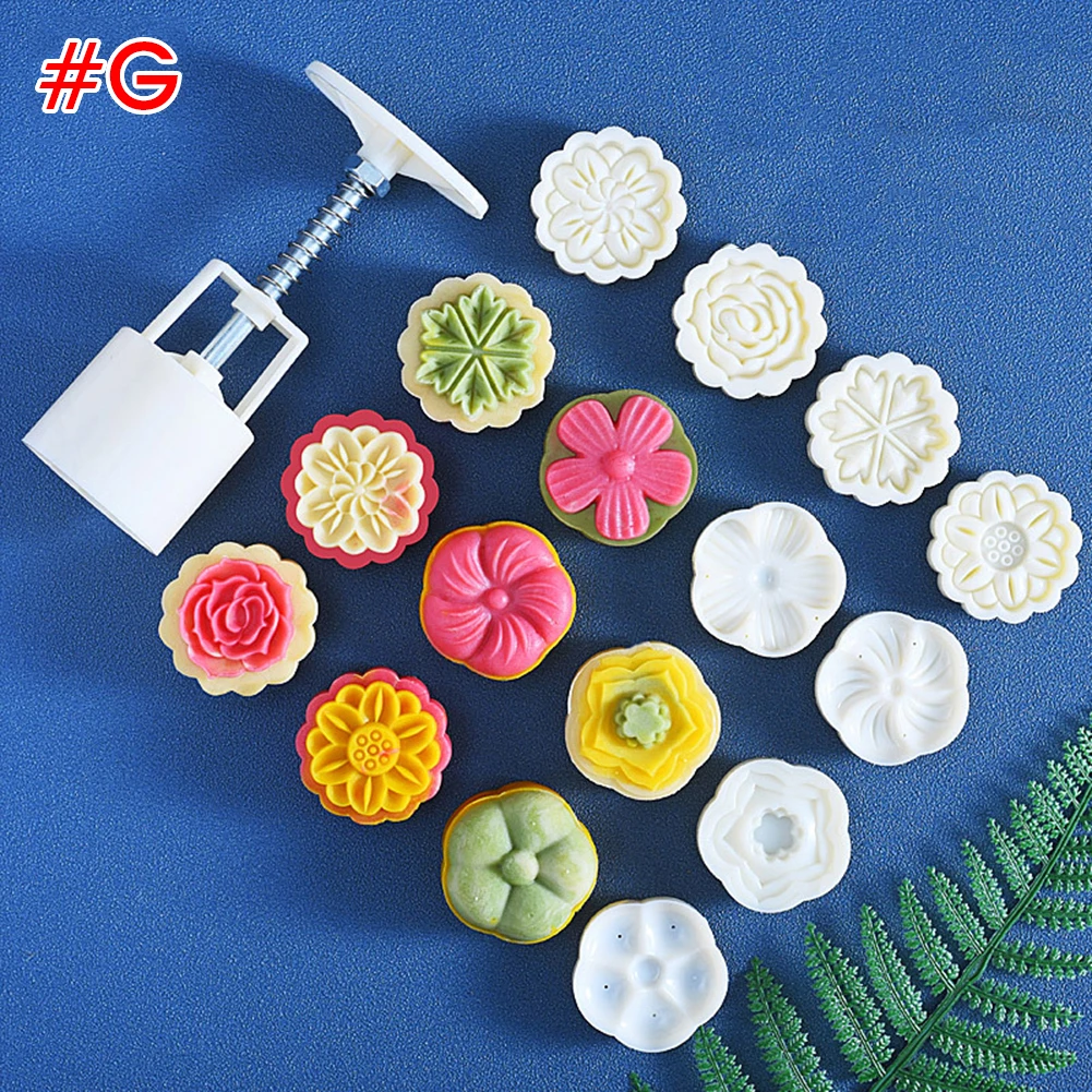 4/6/8pcs Flower Shaped Mooncake Mold 50g Cake Mold Hand Pressure Fondant Moon Cake Decorating Tools Cookie Cutter Baking Tool
4/6/8pcs Flower Shaped Mooncake Mold 50g Cake Mold Hand Pressure Fondant Moon Cake Decorating Tools Cookie Cutter Baking Tool