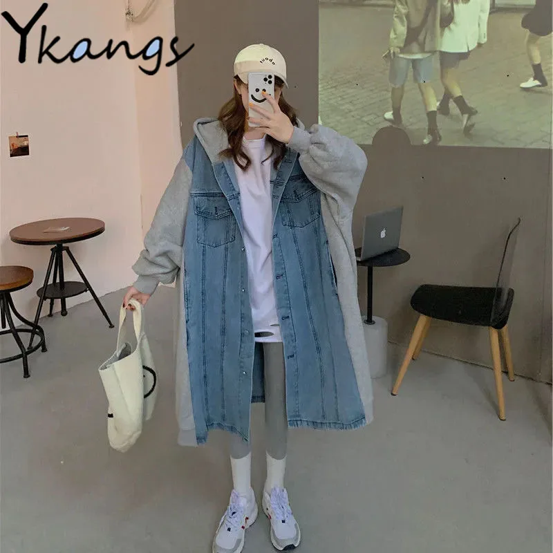 Vintage Casual Thicken Denim Windbreaker Women Korean Loose Oversized Chic Jean Coat Winter Harajuku Baggy Street Jackets Female
Vintage Casual Thicken Denim Windbreaker Women Korean Loose Oversized Chic Jean Coat Winter Harajuku Baggy Street Jackets Female