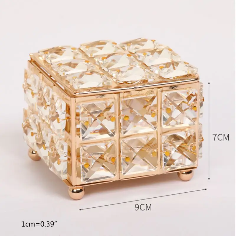 European Crystal Earring Ring Storage Box with Lid Lipstick Jewelry Display Case
European Crystal Earring Ring Storage Box with Lid Lipstick Jewelry Display Case