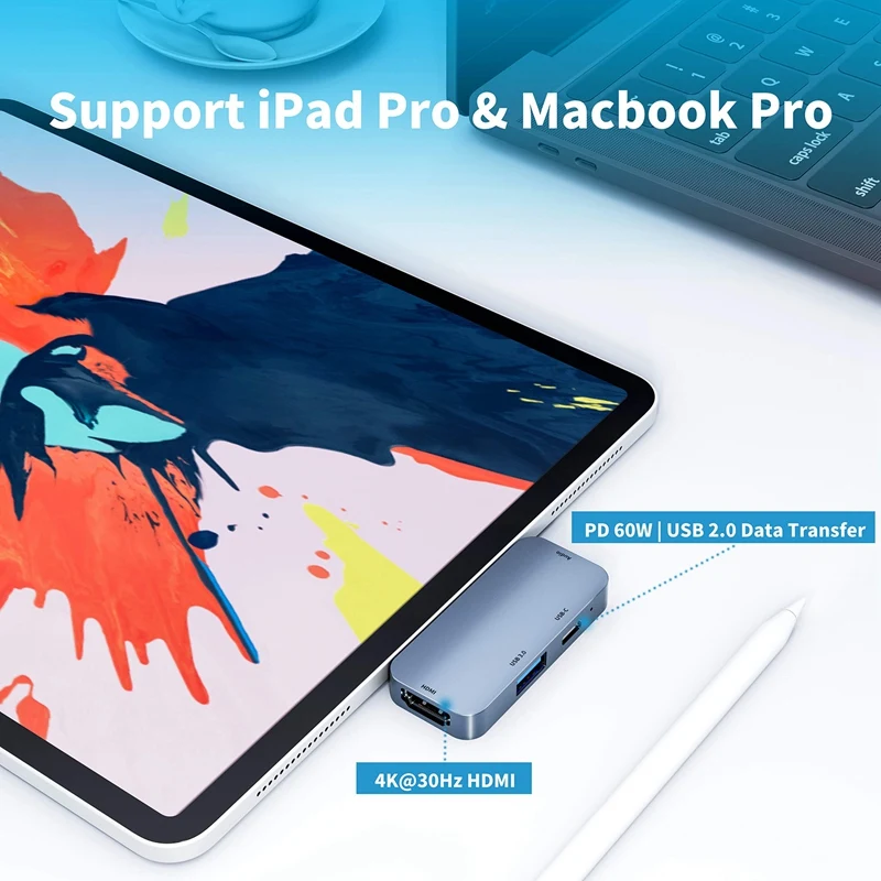 Адаптер USB C Hub для iPad Pro 2020/2018, адаптер с Type C на 4K Hdmi с 3,5-мм разъемом для наушников и аудио разъемом зарядный ключ
Адаптер USB C Hub для iPad Pro 2020/2018, адаптер с Type C на 4K Hdmi с 3,5-мм разъемом для наушников и аудио разъемом зарядный ключ