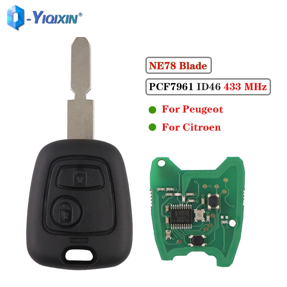 YIQIXIN 433 МГц Авто Fob NE78 лезвие для Peugeot 307 206 407 Partner Citroen C1 C2 C3 Saxo Picasso Xsara ID46 7961 чип Автомобильный пульт дистанционного управления
YIQIXIN 433 МГц Авто Fob NE78 лезвие для Peugeot 307 206 407 Partner Citroen C1 C2 C3 Saxo Picasso Xsara ID46 7961 чип Автомобильный пульт дистанционного управления