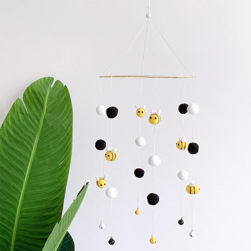 Sophisticated Wind Chimes Lovely Toys with Hairballs Bees Cute Ornament Lightweight Easy Installation Hanging Pendant
Sophisticated Wind Chimes Lovely Toys with Hairballs Bees Cute Ornament Lightweight Easy Installation Hanging Pendant