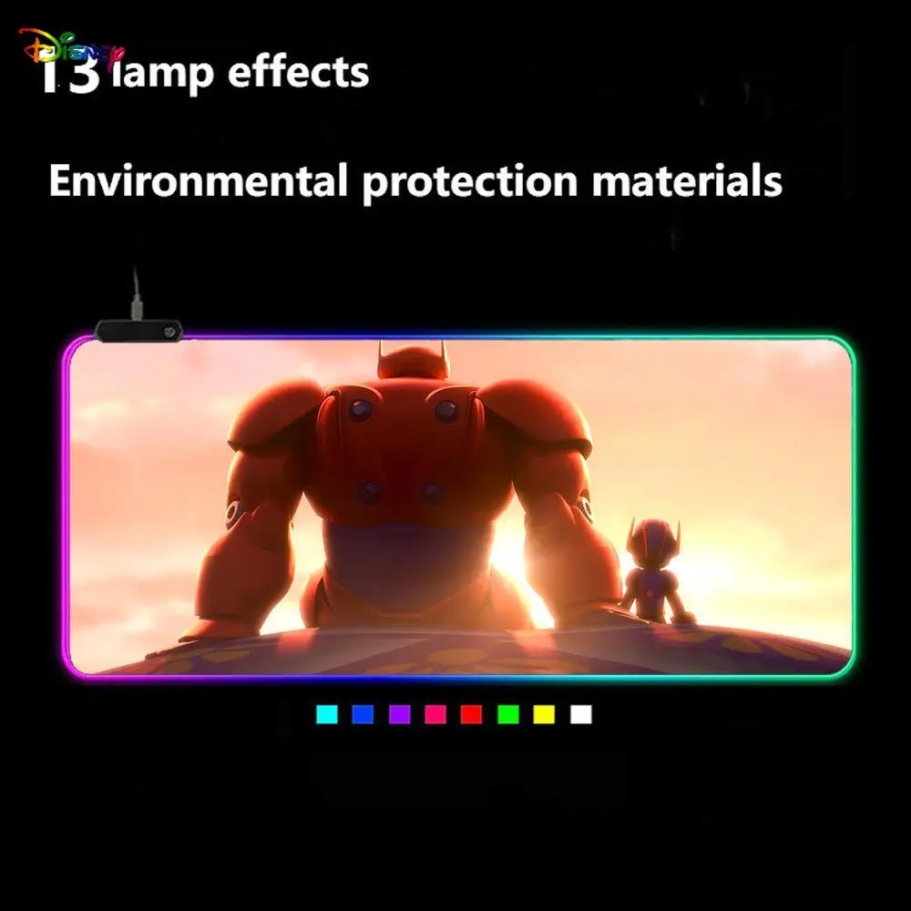 Disney Big Hero 6 mouse pad LED Light Gaming Mouse Pad RGB Keyboard Cover Non-Slip Rubber Base Computer Carpet Desk Mat PC Game
Disney Big Hero 6 mouse pad LED Light Gaming Mouse Pad RGB Keyboard Cover Non-Slip Rubber Base Computer Carpet Desk Mat PC Game