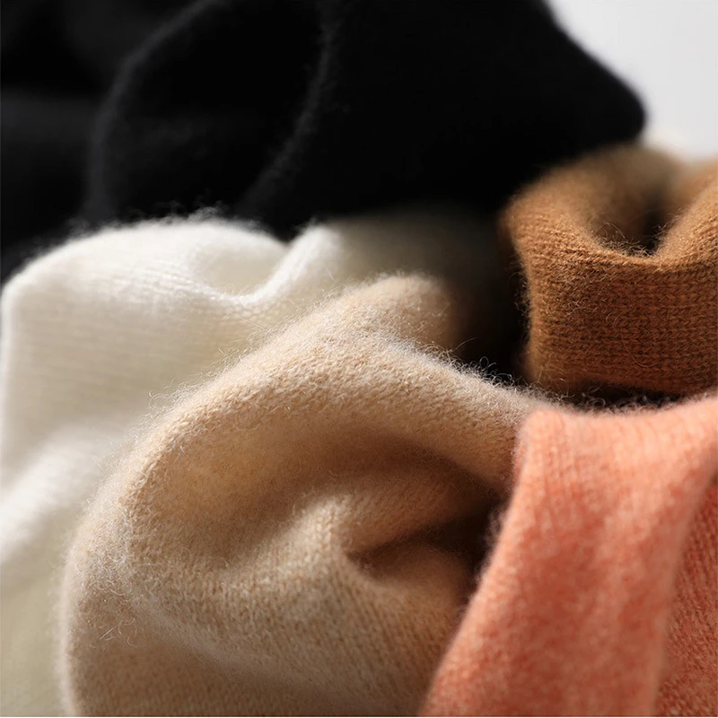 98.5% Cashmere Sweater Women Seamless Sweater Solid Turtleneck Long Sleeves 5 Colors Pullovers Knitwear New Fashion
98.5% Cashmere Sweater Women Seamless Sweater Solid Turtleneck Long Sleeves 5 Colors Pullovers Knitwear New Fashion