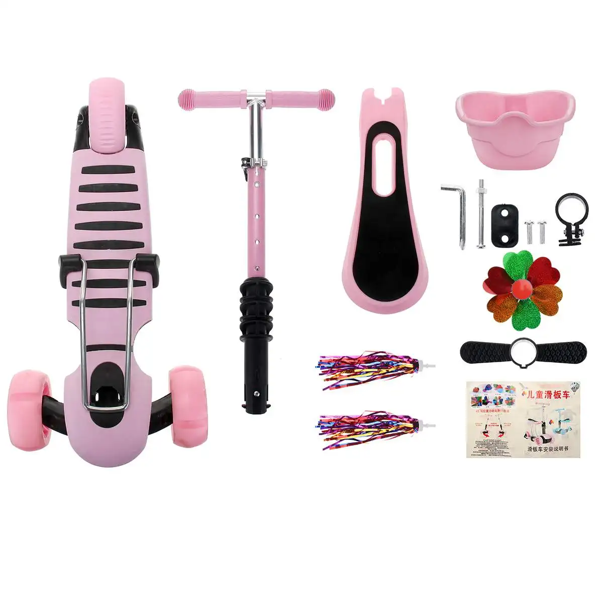 Kids 3 LED Wheels Mini Kick Scooter Children Walkers 3-in-1 Toddler Scooters with Adjustable Handle T-Bar & Seat
Kids 3 LED Wheels Mini Kick Scooter Children Walkers 3-in-1 Toddler Scooters with Adjustable Handle T-Bar & Seat