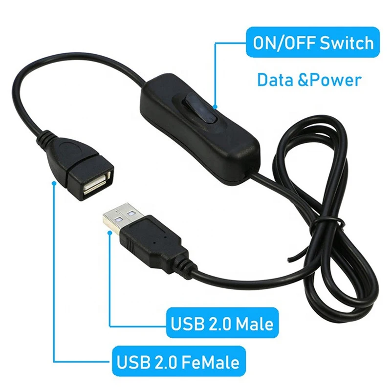 ANNXIN Original USB Switch Extension Cable Accepts Private Customization USB Male to Female On/Off Cable
ANNXIN Original USB Switch Extension Cable Accepts Private Customization USB Male to Female On/Off Cable