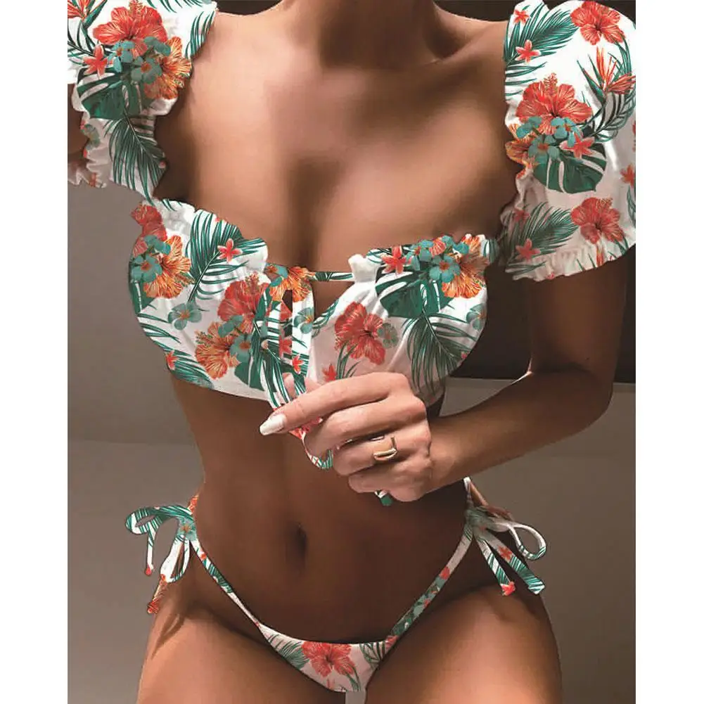 European And American New Bikini Suit Women Sexy Swimsuit Sleeve Hot Beach With Style Suit Bandeau Swimwear Bathing Swimsui F5Y0
European And American New Bikini Suit Women Sexy Swimsuit Sleeve Hot Beach With Style Suit Bandeau Swimwear Bathing Swimsui F5Y0