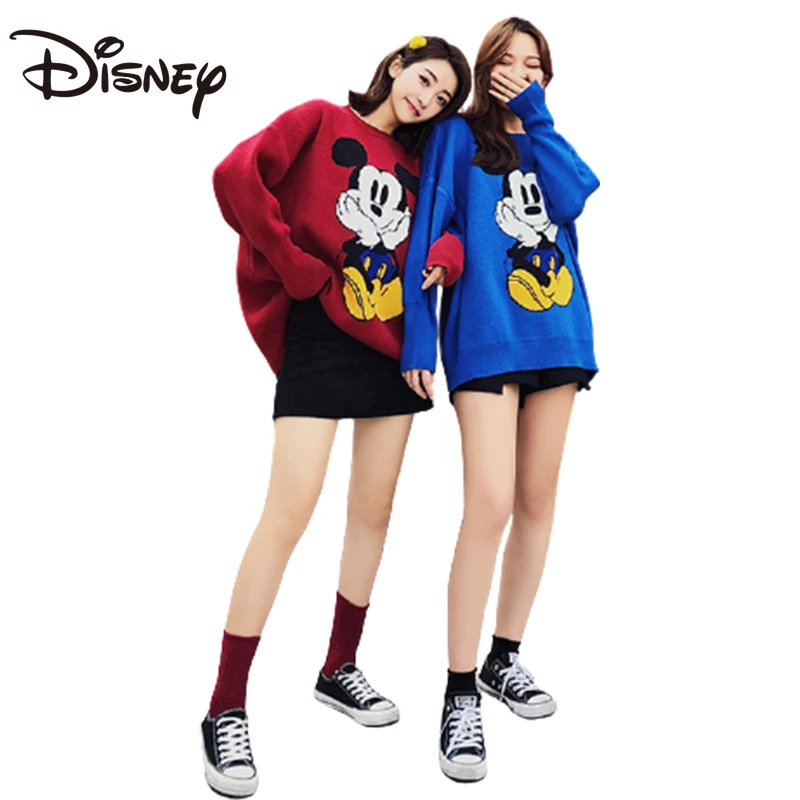 Disney Fashion Mickey Sweater Women's Autumn/Winter New Mid-length Loose Hedging Women Casual High-quality Cartoons Clothes
Disney Fashion Mickey Sweater Women's Autumn/Winter New Mid-length Loose Hedging Women Casual High-quality Cartoons Clothes