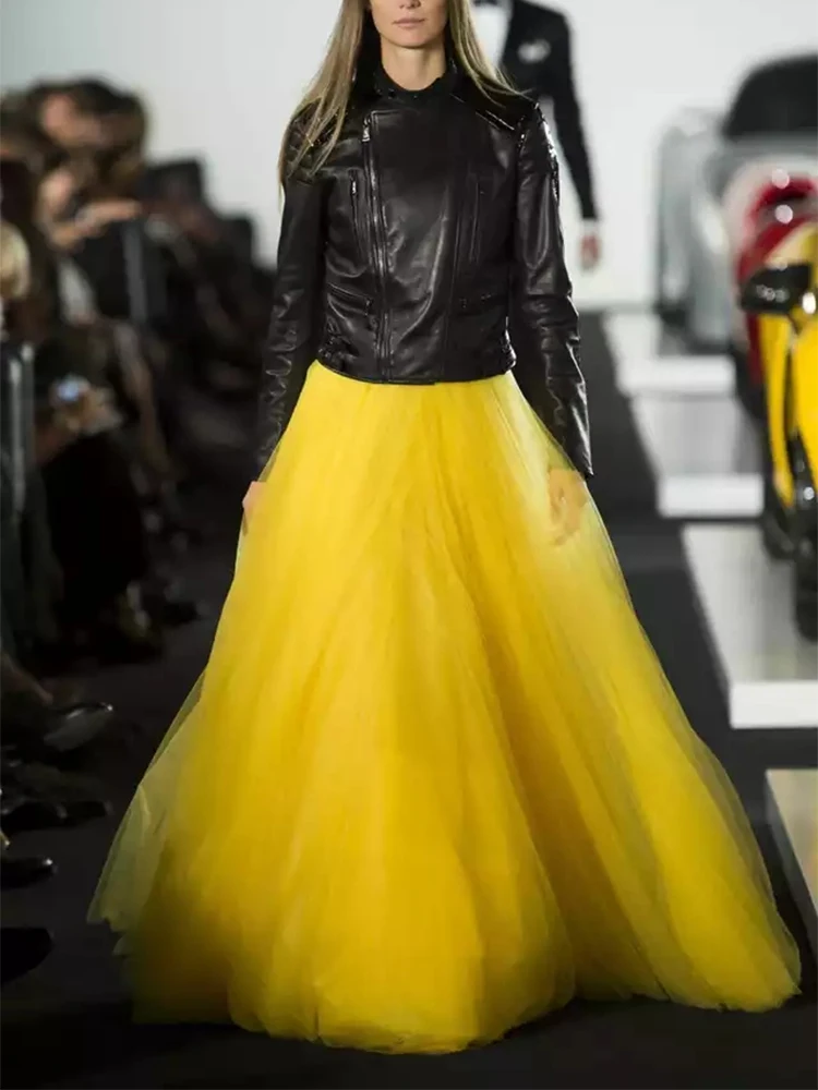 Fall Winter 95 CM Extra Long Thick 2 Layers Mesh Expansion Skirt Yellow Tulle Elastic Waist Beach Travel Ball Big Swing Skirts
Fall Winter 95 CM Extra Long Thick 2 Layers Mesh Expansion Skirt Yellow Tulle Elastic Waist Beach Travel Ball Big Swing Skirts