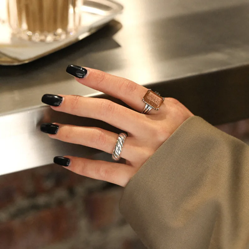 Aventurine QuartzRutilated Women's Rings Sterling Silver 925 Geometric Gold Trendy Party Adjustable Ring 2021 Trend Fine Jewelry
Aventurine QuartzRutilated Women's Rings Sterling Silver 925 Geometric Gold Trendy Party Adjustable Ring 2021 Trend Fine Jewelry