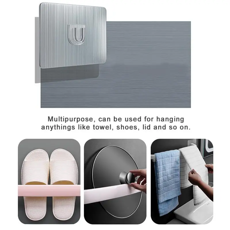 Hanging Shoe Towel Bar Shelf Rack Wall Mounted Sticky Hanger Storage Holder 
Hanging Shoe Towel Bar Shelf Rack Wall Mounted Sticky Hanger Storage Holder