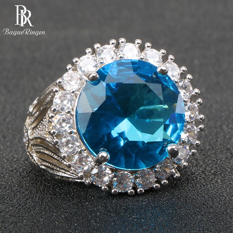 Bague Ringen Round Silver 925 Jewelry Charms Gemstones Ring for Women Sapphire Zircon Trendy Engagement Banquet Ring Luxury Gift
Bague Ringen Round Silver 925 Jewelry Charms Gemstones Ring for Women Sapphire Zircon Trendy Engagement Banquet Ring Luxury Gift
