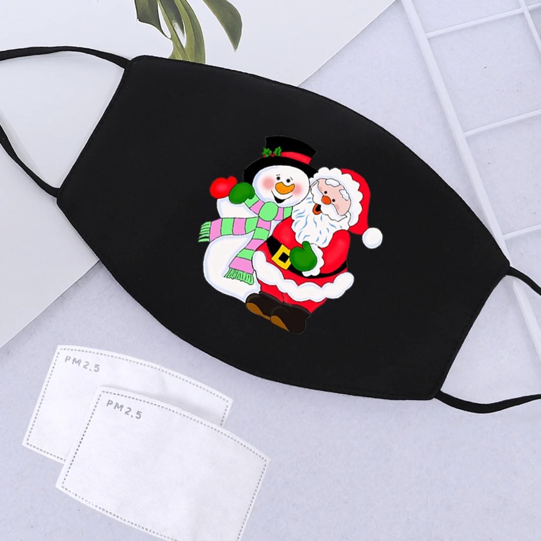 Santa Claus Print Washable Masks Dustproof Mouth Muffle with 2 Filters Male Adjustable Breathable Adult Windproof Black Masque
Santa Claus Print Washable Masks Dustproof Mouth Muffle with 2 Filters Male Adjustable Breathable Adult Windproof Black Masque