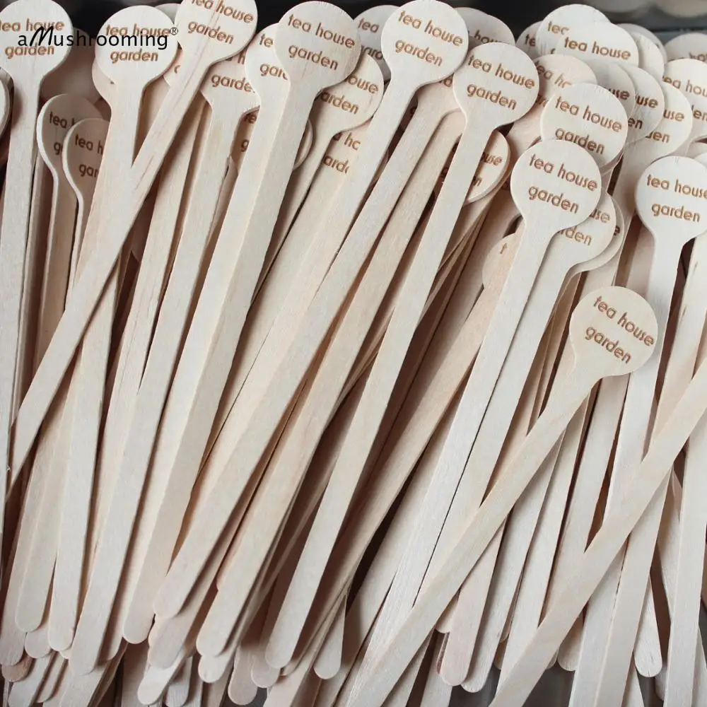 x1000 Drink Stirrers Cafe Bar Table Decoration with Personalized Logo Wooden Swizzle Cocktail Stir Sticks coffee hot coco
x1000 Drink Stirrers Cafe Bar Table Decoration with Personalized Logo Wooden Swizzle Cocktail Stir Sticks coffee hot coco