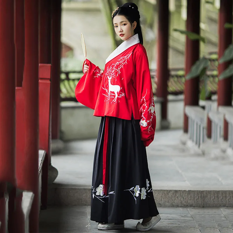Embroidery Hanfu Women Traditional Dance Costumes Singer Stage Fairy Dress Folk Festival Outfit Rave Performance Clothing DC4075
Embroidery Hanfu Women Traditional Dance Costumes Singer Stage Fairy Dress Folk Festival Outfit Rave Performance Clothing DC4075