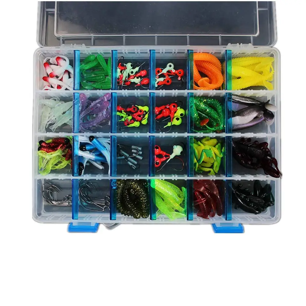146Pcs/Box Fish Lead Hooks Bionic Soft Lures Fake Baits Set Fishing Accessories
146Pcs/Box Fish Lead Hooks Bionic Soft Lures Fake Baits Set Fishing Accessories