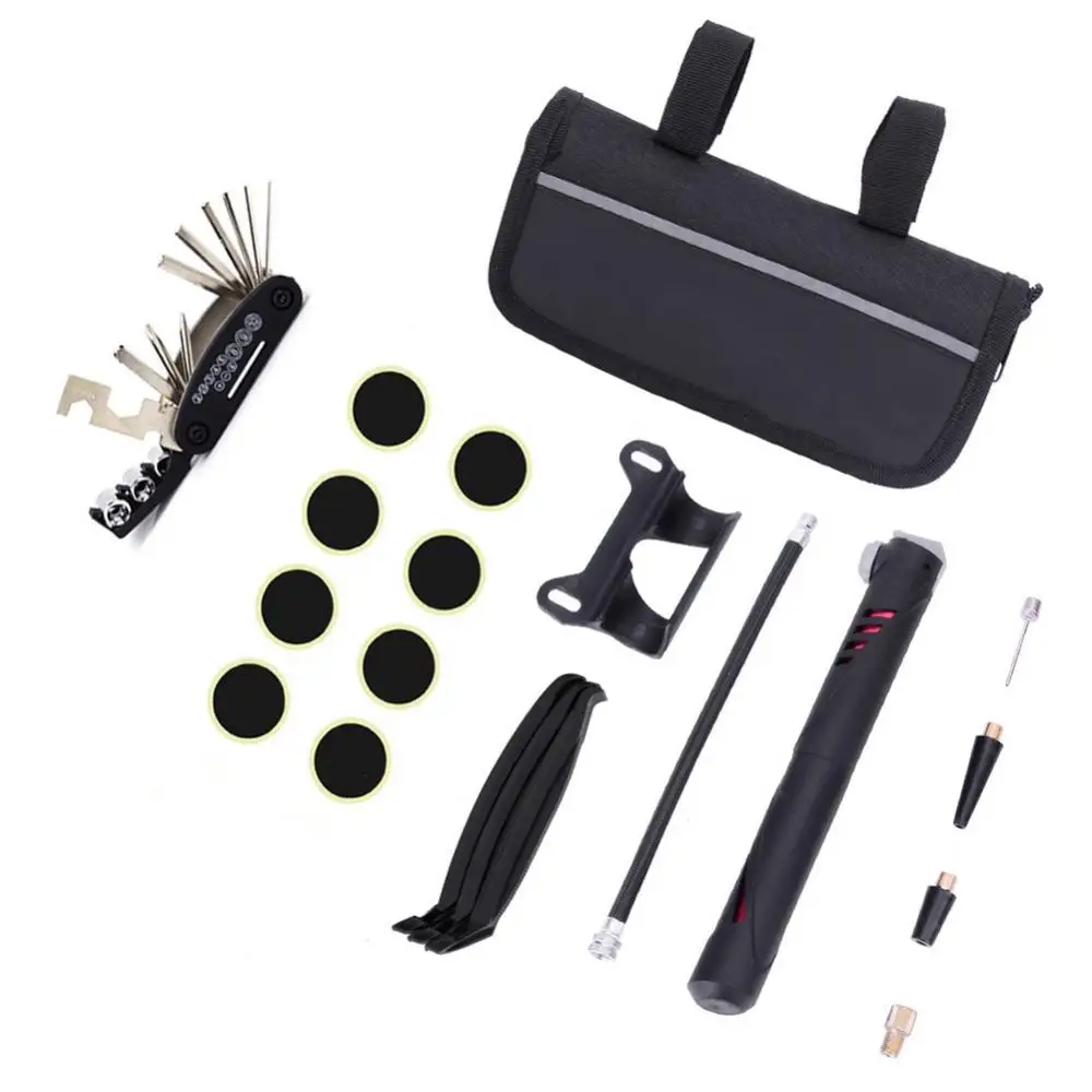 1pc Multifunction Portable Bike Mini Inflator Tire Repair Tool Kit with Storage Bag for screwdriver mini inflator Repair Kit
1pc Multifunction Portable Bike Mini Inflator Tire Repair Tool Kit with Storage Bag for screwdriver mini inflator Repair Kit