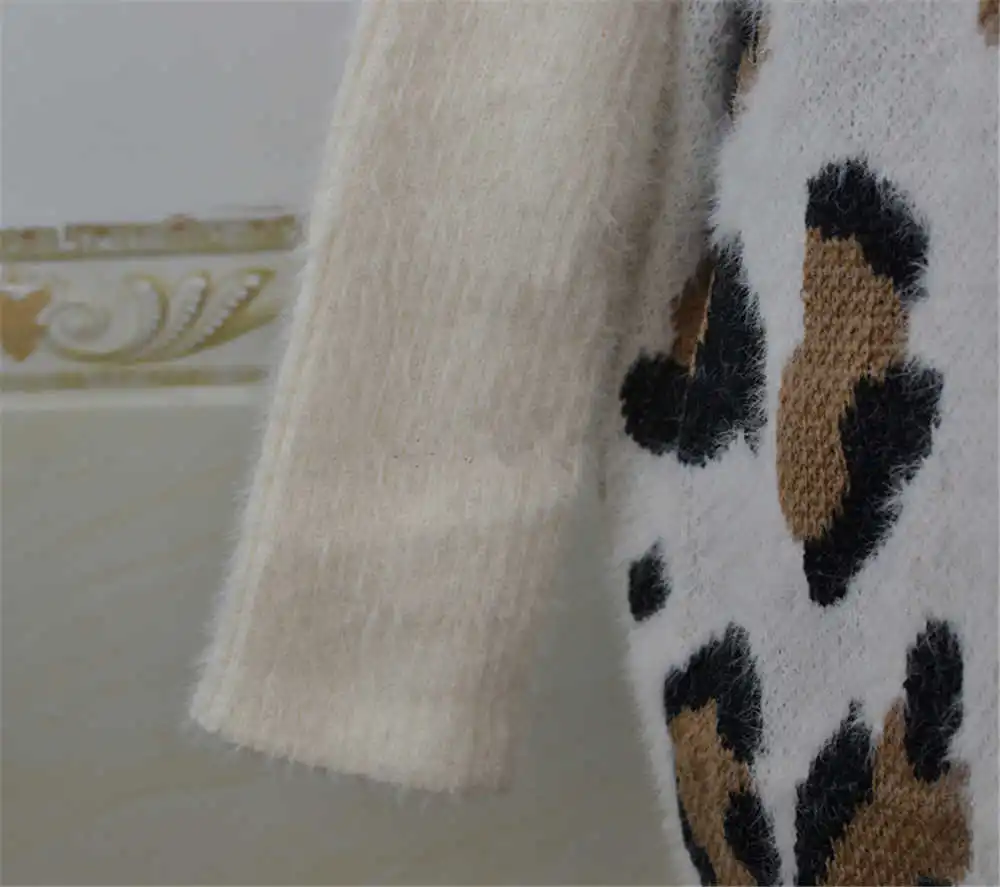 ICCLEK Leopard Sweater Coat Women Cardigans Long Knitted Open Stitch Female Loose Sweaters Jacket Autumn Winter Knitted Warm
ICCLEK Leopard Sweater Coat Women Cardigans Long Knitted Open Stitch Female Loose Sweaters Jacket Autumn Winter Knitted Warm