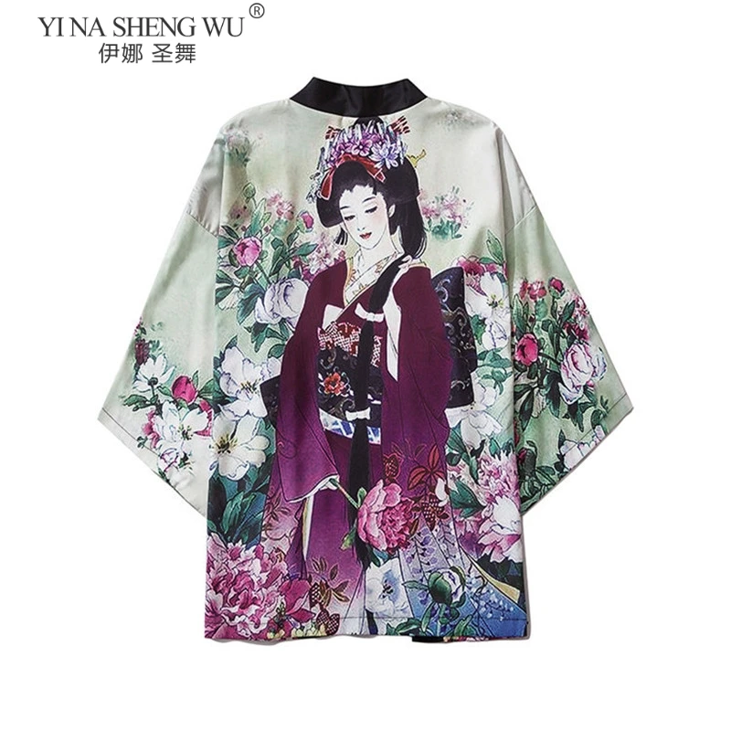Style Fashion New Loose Summer Beach Cardigan Harajuku Japanese Three-quarter Sleeves Kimono Women Men Tops Shirts Asian Clothes
Style Fashion New Loose Summer Beach Cardigan Harajuku Japanese Three-quarter Sleeves Kimono Women Men Tops Shirts Asian Clothes