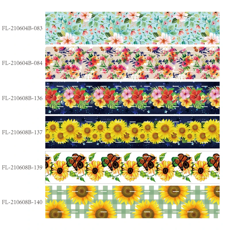 Sunflower Pattern printed Grosgrain Ribbon 50yards for for DIY Bow Craft Gifts Wrapping Supplies
Sunflower Pattern printed Grosgrain Ribbon 50yards for for DIY Bow Craft Gifts Wrapping Supplies