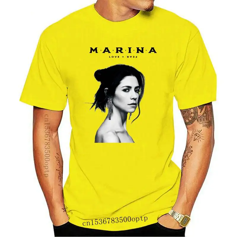 

Новая футболка из хлопка с надписью «Marina and The diamond TOUR», 2021