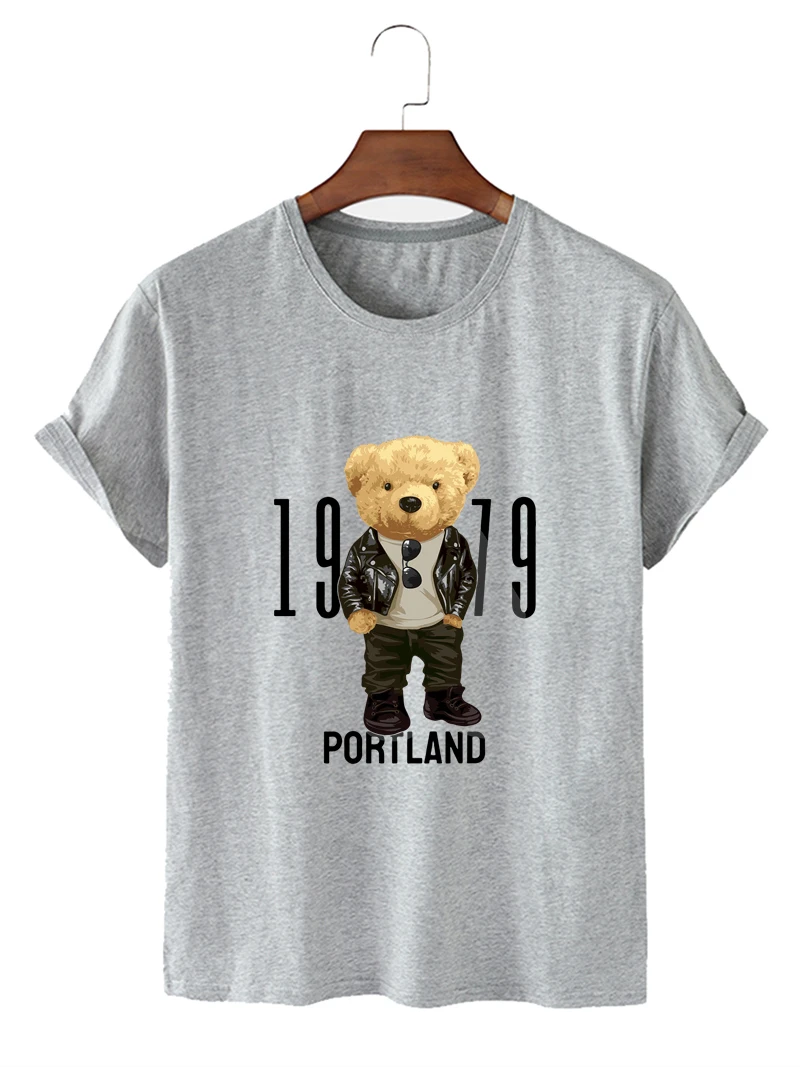 Lady's Tops Summer Creative Bear Pattern Printing Women's Breathable Soft Sport Short Sleeve T-shirt All-Match
Lady's Tops Summer Creative Bear Pattern Printing Women's Breathable Soft Sport Short Sleeve T-shirt All-Match