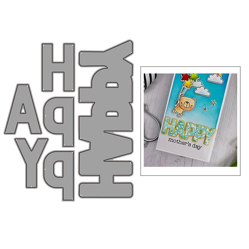 2021 New English Words Happy and Contour Metal Cutting Dies For DIY Craft Making Greeting Card Album Scrapbooking No Clear Stamp
2021 New English Words Happy and Contour Metal Cutting Dies For DIY Craft Making Greeting Card Album Scrapbooking No Clear Stamp