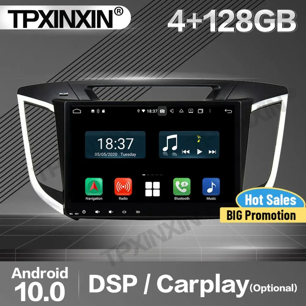 128G Carplay Car Radio 2 Din Stereo Receiver Android 10 For Hyundai IX25 2014-2016 2017 2018 GPS Player Audio Recorder Head Unit
128G Carplay Car Radio 2 Din Stereo Receiver Android 10 For Hyundai IX25 2014-2016 2017 2018 GPS Player Audio Recorder Head Unit