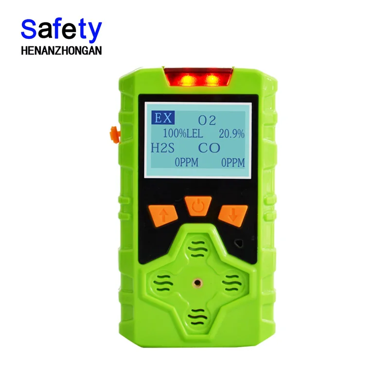 Portable 4 in 1 multi gas detector for EX CH4 O2 CO2 H2S CO N2 NH3 H2 CL2 SO2 NO biogas, etc. (pick any four gases)
Portable 4 in 1 multi gas detector for EX CH4 O2 CO2 H2S CO N2 NH3 H2 CL2 SO2 NO biogas, etc. (pick any four gases)