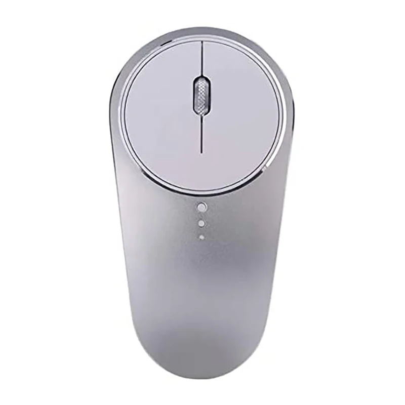 2.4Ghz Wireless Mouse, Metal Rechargeable Wireless Optical Mouse, Plug and Play Silent Office Gaming Mouse-Silver
2.4Ghz Wireless Mouse, Metal Rechargeable Wireless Optical Mouse, Plug and Play Silent Office Gaming Mouse-Silver