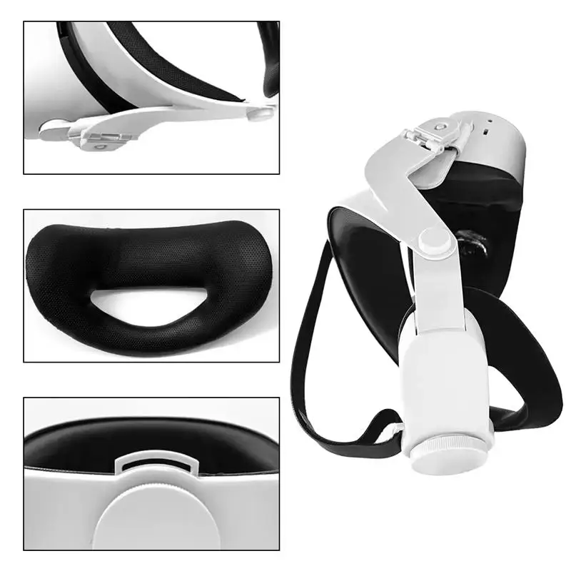 VR Headset Plastic VR Headband Adjustable Strap Gaming Accessory Replacement for Oculus Quest 2 
VR Headset Plastic VR Headband Adjustable Strap Gaming Accessory Replacement for Oculus Quest 2