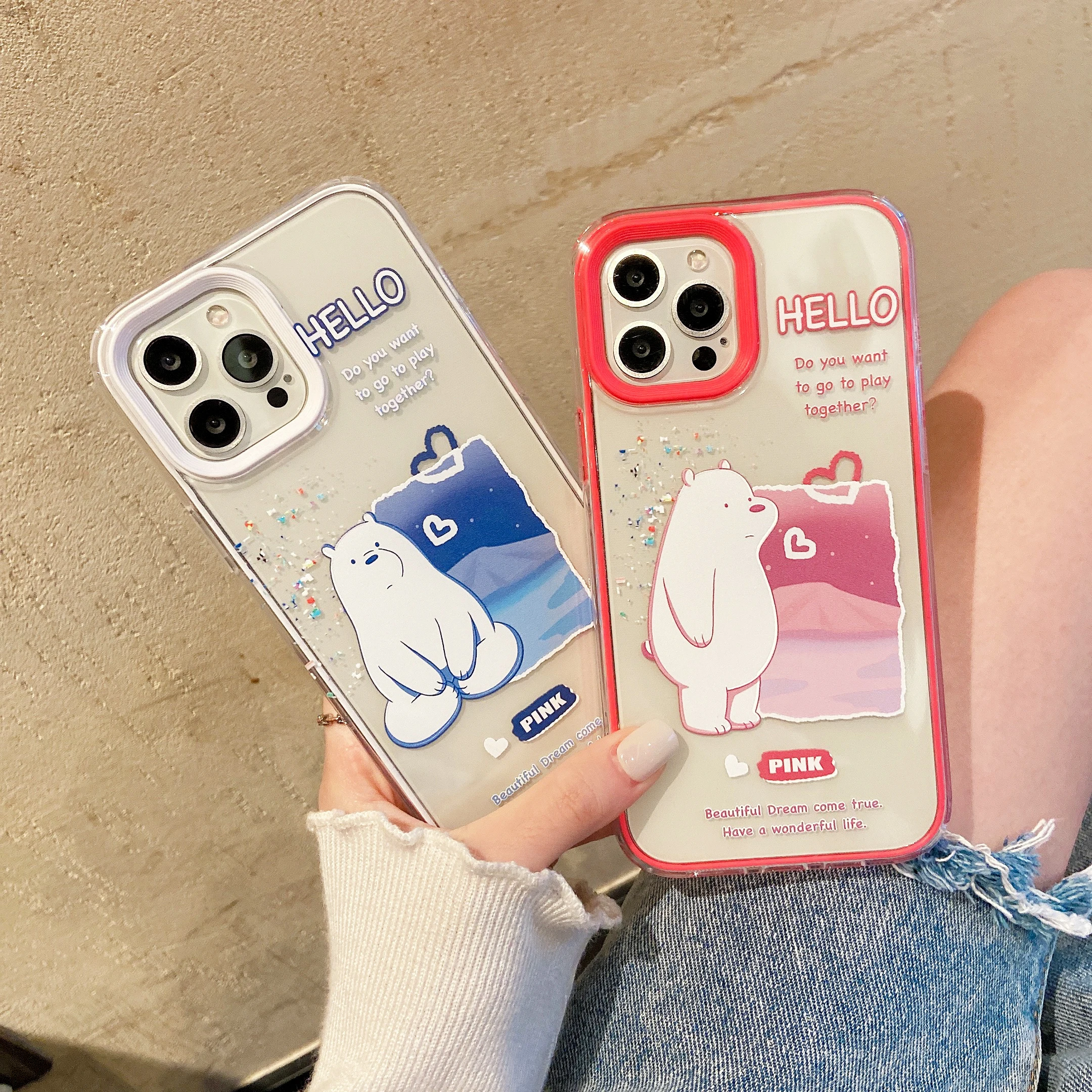 Cartoon Bear Candy Transparent Phone Case For iphone 11 12 Pro Max XS X XR 7 8 plus Luxury Soft Silicone Shockproof Cases Cover
Cartoon Bear Candy Transparent Phone Case For iphone 11 12 Pro Max XS X XR 7 8 plus Luxury Soft Silicone Shockproof Cases Cover
