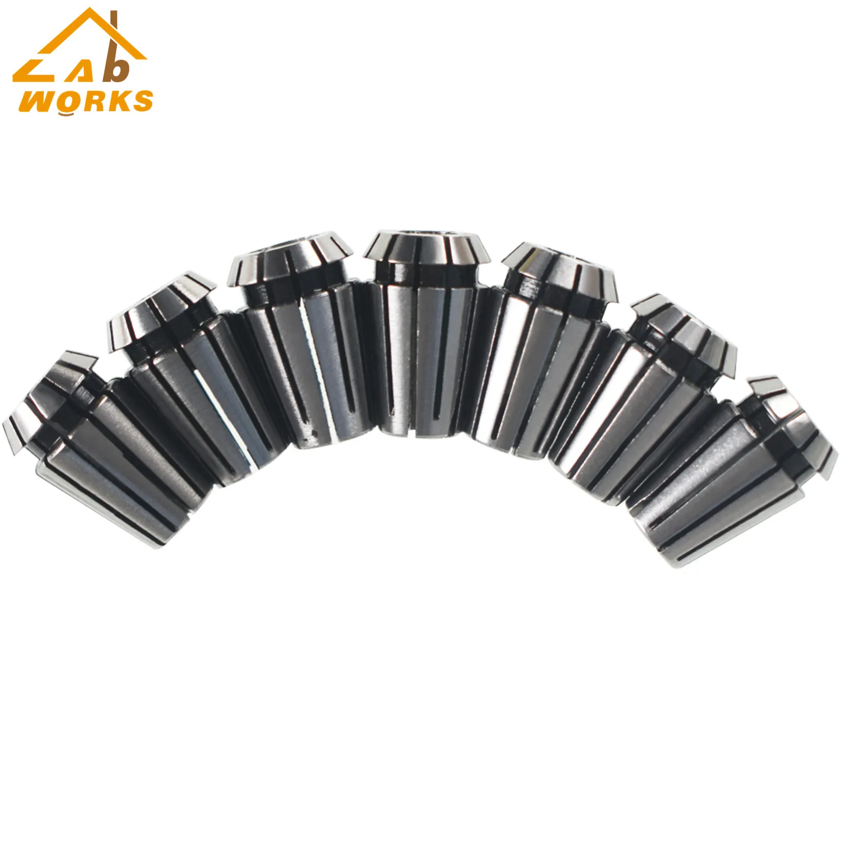 New Super Precision 7PCS 1/16"-1/4" ER11 Collets Set 
New Super Precision 7PCS 1/16"-1/4" ER11 Collets Set