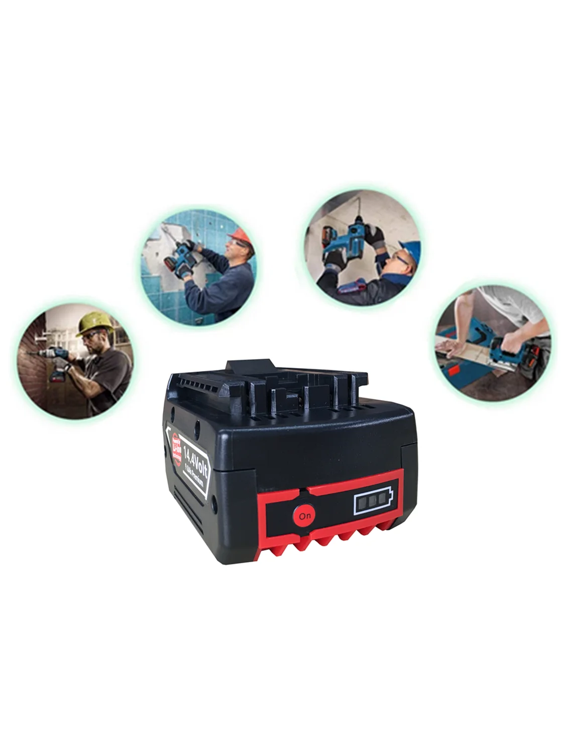 Newest 14.4V BAT614 6800mAh Replace 18650 Li-ion Battery Pack for Bosch Electric Drill Screwdriver BAT607,BAT614G 40M+Charger
Newest 14.4V BAT614 6800mAh Replace 18650 Li-ion Battery Pack for Bosch Electric Drill Screwdriver BAT607,BAT614G 40M+Charger