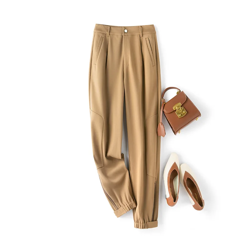 High Waist Nine-point Overalls Spring and Autumn 2021 New Loose Slim Capris Handsome Tie Feet Small Sports Casual Pants Cone
High Waist Nine-point Overalls Spring and Autumn 2021 New Loose Slim Capris Handsome Tie Feet Small Sports Casual Pants Cone