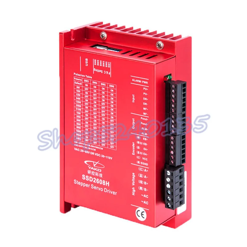Драйвер шагового двигателя YAKO SSD2608H с замкнутым контуром, модель 86, Внешний двигатель для фрезерного гравера и режущего станка
Драйвер шагового двигателя YAKO SSD2608H с замкнутым контуром, модель 86, Внешний двигатель для фрезерного гравера и режущего станка