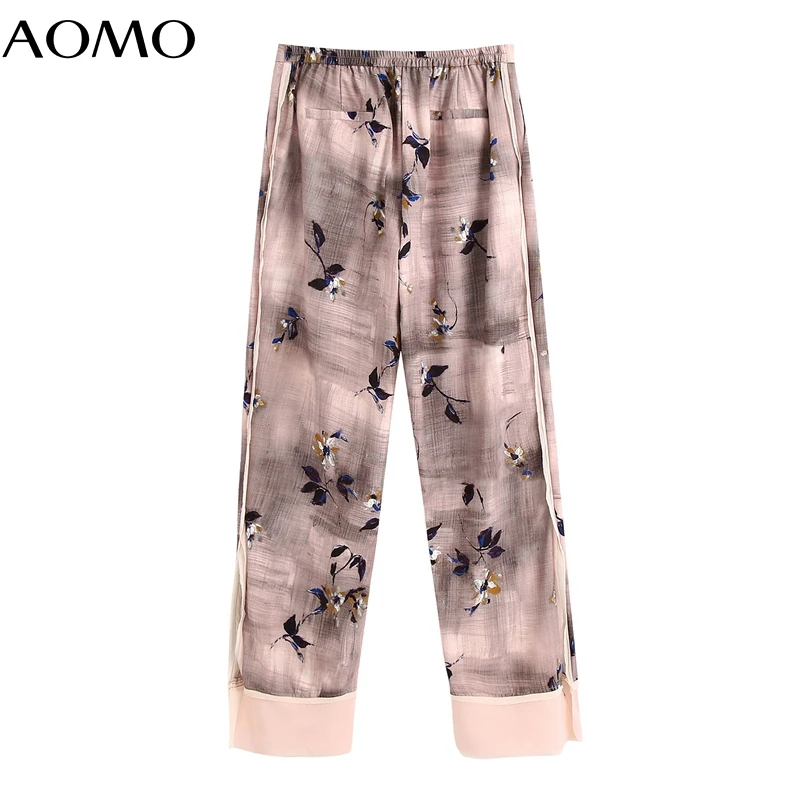 AOMO fashion women floral print vintage suit pants trousers buttons office lady pants pantalon BE696A
AOMO fashion women floral print vintage suit pants trousers buttons office lady pants pantalon BE696A