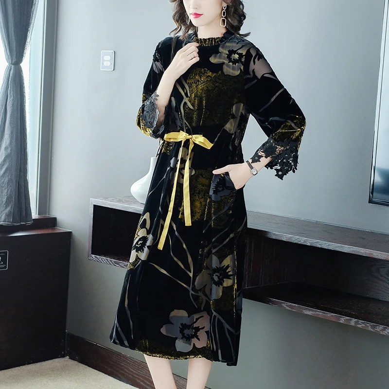 3XL Plus Size Three Quarter Sleeve Women dress New Spring Print Loose High Waist Stand Neck Dresses Design And Color
3XL Plus Size Three Quarter Sleeve Women dress New Spring Print Loose High Waist Stand Neck Dresses Design And Color