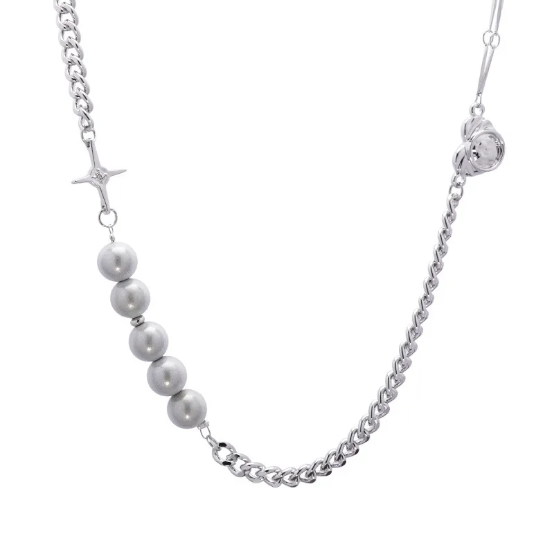 POTCET Womens Sweater Chain Pearl Star Love Stitching Flash Bead Necklace Hip Hop Retro Geometric Party Jewelry
POTCET Womens Sweater Chain Pearl Star Love Stitching Flash Bead Necklace Hip Hop Retro Geometric Party Jewelry