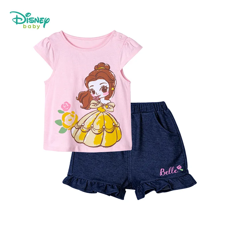 Original Disney Children Girls Princess Short Sleeve Denim Shorts Piece T-shirt Baby Girl T Shirt Baby T Shirt 202T998 
Original Disney Children Girls Princess Short Sleeve Denim Shorts Piece T-shirt Baby Girl T Shirt Baby T Shirt 202T998