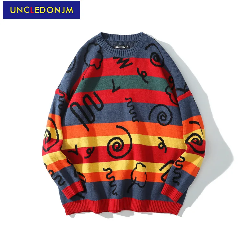 UNCLEDONJM Stripe pullover men harajuku sweater knitted sweater men vintage sweater korean fashion designers mens pullover U6010
UNCLEDONJM Stripe pullover men harajuku sweater knitted sweater men vintage sweater korean fashion designers mens pullover U6010
