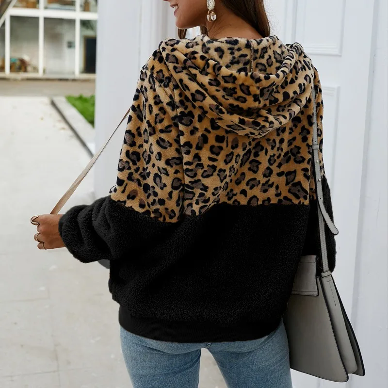 Long-sleeved Sweater Leopard Pattern Stitching Top Khaki Basic Pullover Streetwear Spring Autumn Pullover Casual Sweatshirt Tops
Long-sleeved Sweater Leopard Pattern Stitching Top Khaki Basic Pullover Streetwear Spring Autumn Pullover Casual Sweatshirt Tops