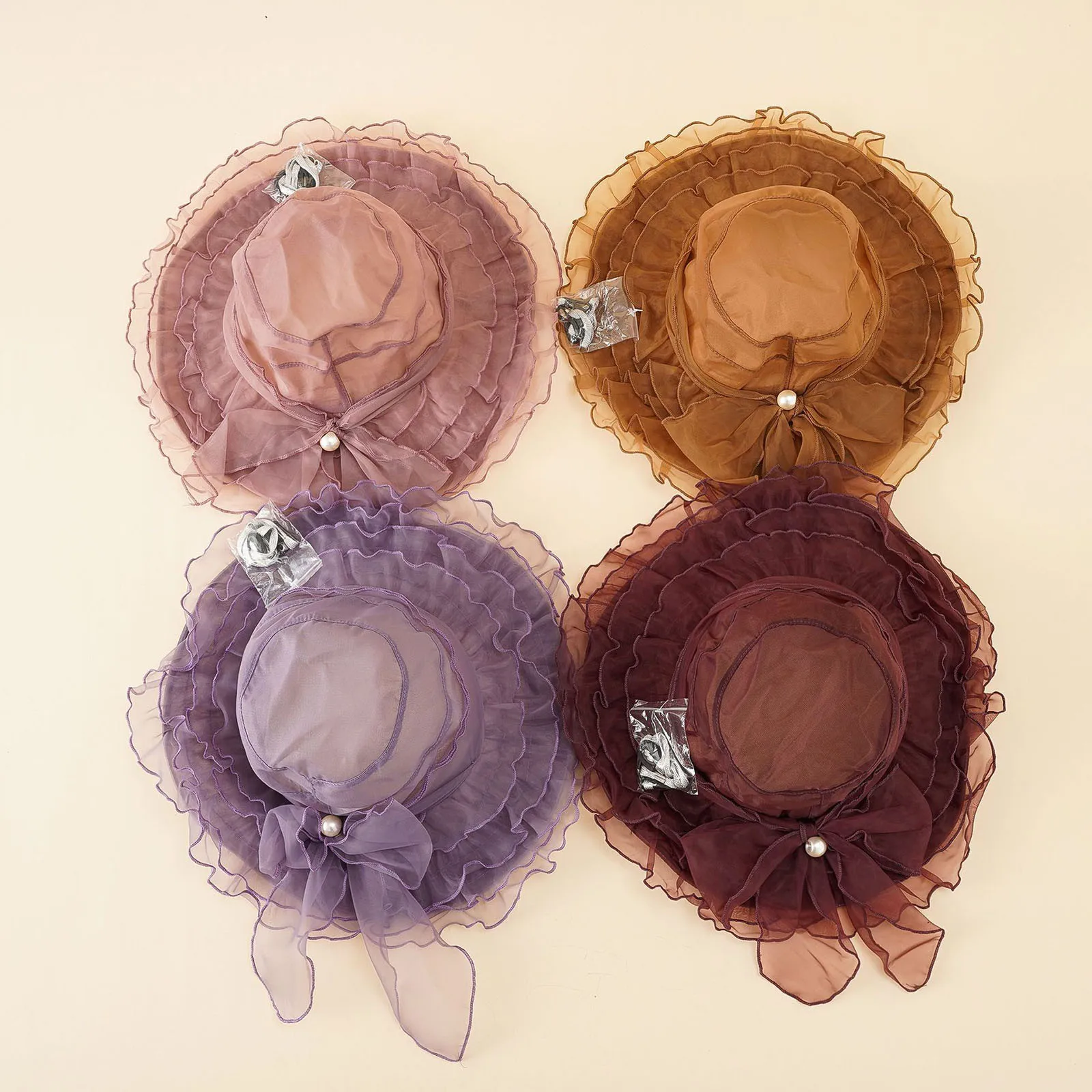Net Gauze Sunshade Ruffled Large Brimmed Hat With Pearl Buckle French Bow Beach Brimmed Hat Folding Beach Sun Hat Sun Protection
Net Gauze Sunshade Ruffled Large Brimmed Hat With Pearl Buckle French Bow Beach Brimmed Hat Folding Beach Sun Hat Sun Protection