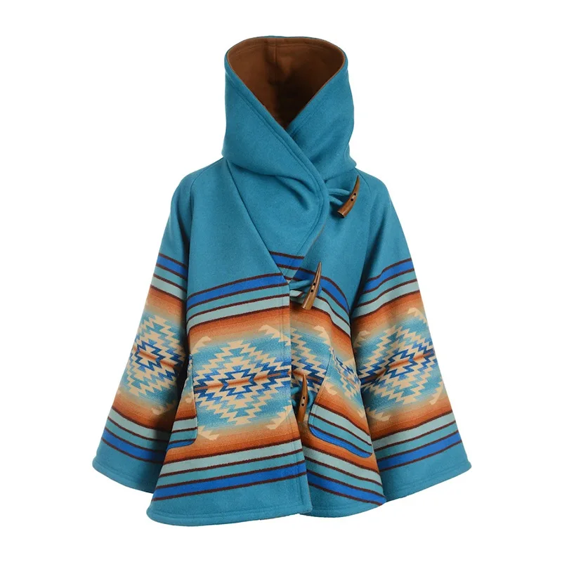 2020 Autumn and Winter New Long Sleeve Loose Casual Fashion Printed Hooded Coat Printed Woolen Cropped Buckle Large Size Coat
2020 Autumn and Winter New Long Sleeve Loose Casual Fashion Printed Hooded Coat Printed Woolen Cropped Buckle Large Size Coat