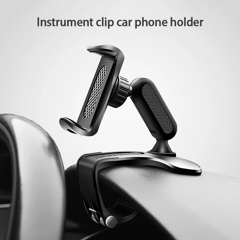 

Universal Car Cell Phone Mount Upgrade 360 Rotation Dashboard Cell Phone Clip Automobile Cradles Car Holder Mount Stand