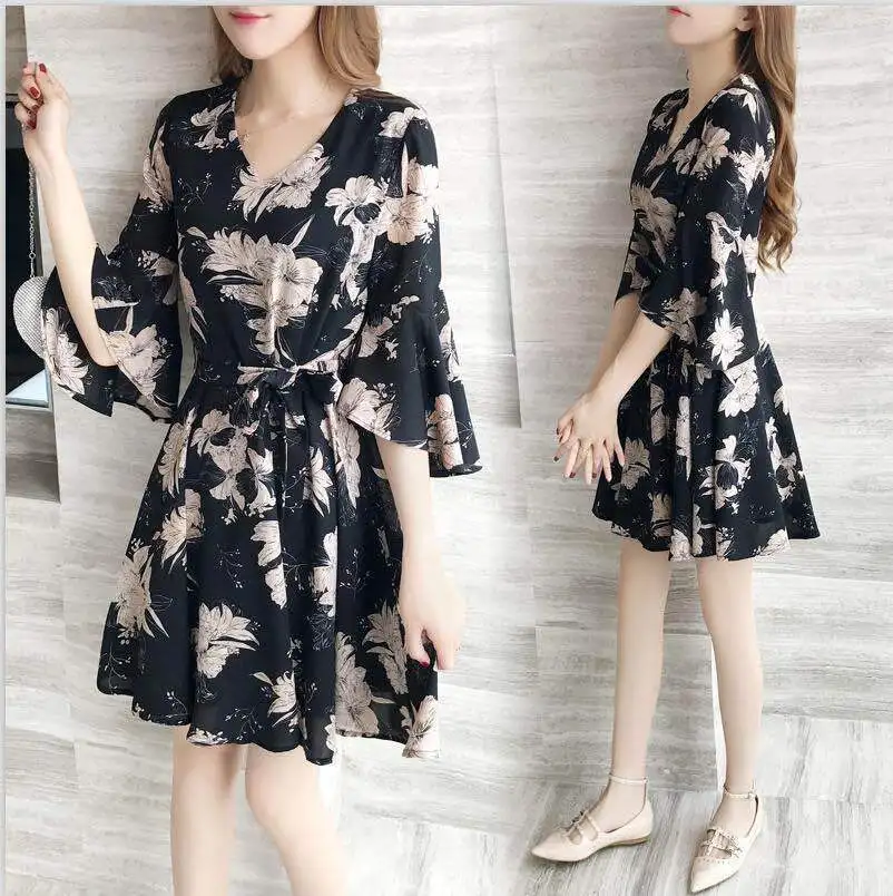 New Floral Dress Women's Summer Dress Summer New Women's Clothing Slimming and Fashionable
New Floral Dress Women's Summer Dress Summer New Women's Clothing Slimming and Fashionable